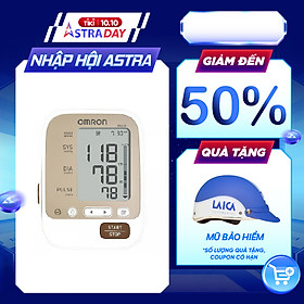 Máy Đo huyết Áp Tự Động Bắp Tay Omron JPN600 Made In Japan + Tặng Máy đo đường huyết Sinocare Safe Accue và 25 que