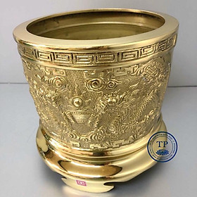 Mua Bát nhang bằng đồng vàng  hình ống  kh2777
