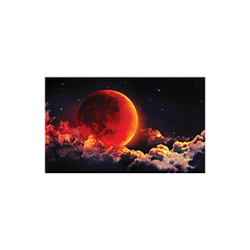 Decal dán hồ cá 3D THE MOON