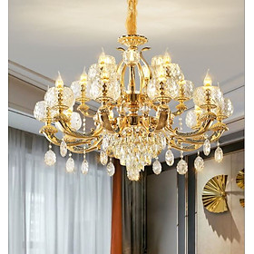 Đèn chùm LARVO hiện đại 15 tay trang trí nhà cửa sang trọng [VIDEO THẠT 100%]