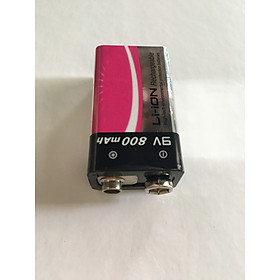 Pin sạc 9V Lithium 800mAh chuyên dùng cho micro thiết bị điển tử cao cấp.