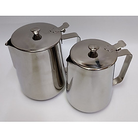 Mua ca đánh sữa inox có nắp 1.4 va 1.8 lit