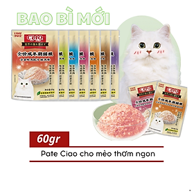 PATE CIAO DÀNH CHO MÈO TÚI 60G 