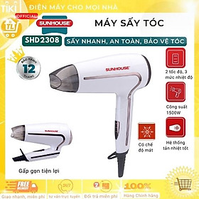 Máy Sấy Tóc SUNHOUSE SHD2308W (1500W) - Hàng chính hãng