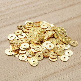 Đồng xu vàng kim loại may mắn size 10mm - 13mm - 20mm - 24mm