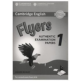 Cambridge English Flyers 1 for Revised Exam from 2018 Ans Booklet