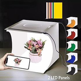 Mua Hộp Đèn LED Chụp Ảnh NOVA Mini 2 Bảng Mềm Có 6 Màu Ánh Sáng Cho Máy Ảnh DSLR
