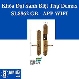 Mua Khóa Đại Sảnh Biệt Thự Demax SL8862 GB - APP WIFI. Hàng Chính Hãng