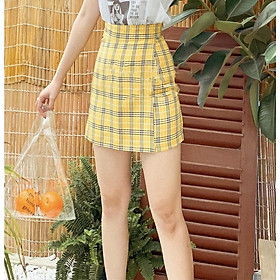 Váy caro vàng April Skirt Gem Clothing SP000514