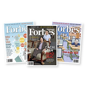 Combo tạp chí Forbes Việt Nam chủ đề giáo dục