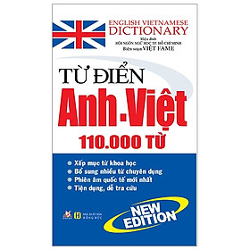Từ Điển Anh - Việt 110.000 Từ (Tái Bản 2020)