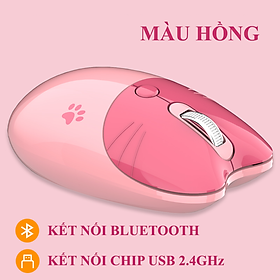 Mua Chuột không dây MOFII M3 thiết kế tai mèo kết nối bằng chip USB 2.4 và BLUETOOTH với điện thoại  ipad  máy tính ... - HÀNG CHÍNH HÃNG
