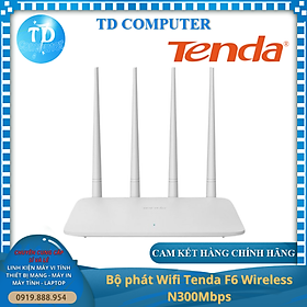 Mua Bộ phát WiFi Tenda F6 ~ 4 angten 5dBi chuẩn N 300Mb/s - Hàng chính hãng MICROSUN phân phối