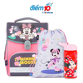 Combo cặp chống gù Thiên Long Điểm 10 Jolly kèm túi rút bình nước Minnie