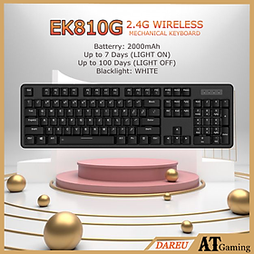 Mua Bàn phím cơ không dây DAREU EK810G BLACK 104-KEYS (Blue/ Brown/ Red D switch) - WHITE Backlight - Hàng chính hãng