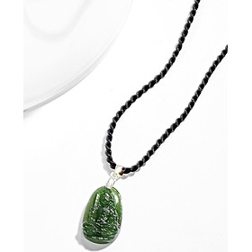 Mặt Dây Chuyền Phật Bản Mệnh Đá Ngọc Bích Mệnh Hỏa, Mộc (1.2*1.8cm) - Ngọc Quý Gemstones