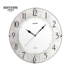 Đồng hồ treo tường Nhật Bản Rhythm CMG400NR03, Kích thước 35.5 x 4.0cm, 850g, Vỏ nhựa cao cấp, Dùng Pin