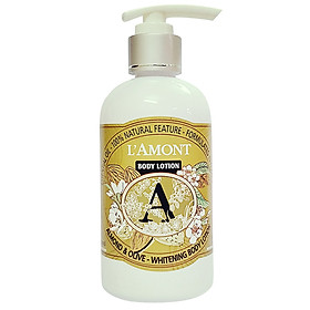 Sữa Dưỡng Thể L'amont En Provence Almond & Olive Whitening Body Lotion Chai 250ml