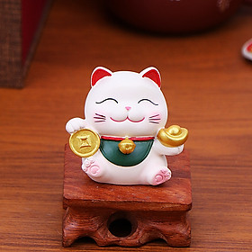 Mua 04 mẫu tượng Mèo Thần Tài 5cm may mắn