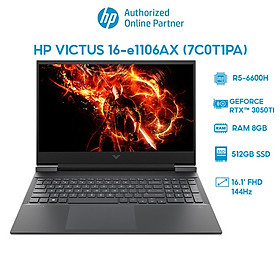 Mua Laptop HP VICTUS 16-e1106AX 7C0T1PA (R5-6600H | 8GB | 512GB | GeForce RTX 3050Ti 4GB | 16.1  FHD 144Hz | Win 11) Hàng chính hãng