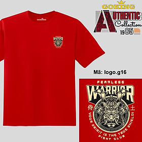 WARRIOR, mã logo.g16. Áo thun nam nữ in logo đẹp. Áo phông GOKING hàng hiệu, quà tặng cao cấp cho gia đình, cặp đôi, lớp nhóm, doanh nghiệp