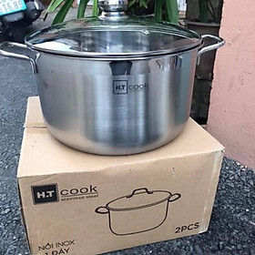 Mua NỒI LUỘC GÀ INOX SZ TO KLINS 30cm TO DÀY DẶN ĐẸP VÙNG KÍNH