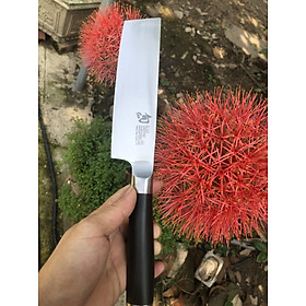 Mua Dao thái Nhật Kai dài 30.5cm  dày 2mm  cán gỗ đen rất sắc bén