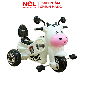 Xe 3 bánh Nhựa Chợ Lớn hình Bò Con - Chú Chó - Vespa Bò Con - Super Harley (Không nhạc)