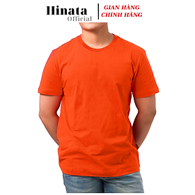 Áo Thun Nam Gold RHino Trơn Cổ Tròn, Áo Phông Nam Basic 100 Cotton Cao Cấp Hàng Hiệu Đẹp Thoáng Mát Tay Ngắn Màu Cam