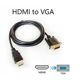 Dây cáp HDMI to VGA (màn hình cổng VGA) dài 1.8m - Hàng nhập khẩu