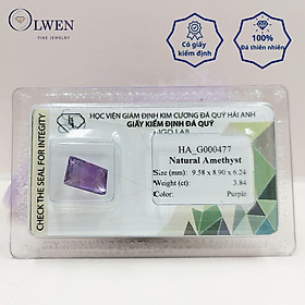 Hình ảnh Viên đá thạch anh tím ( Amethyst ) thiên nhiên  HA_G000477