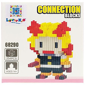 Đồ Chơi Lắp Ráp Mô Hình Nhân Vật Thanh Gươm Diệt Quỷ - LinkGo 68290 - Rengoku Kyoujurou 254 Mảnh Ghép