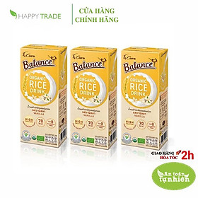 Sữa gạo hữu cơ hương vani Thái Lan 4Care Balance Organic lốc 3 hộp x 180ml