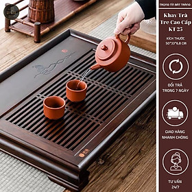Mua KT 25 Khay Trà Tre Cao Cấp  Chữ Nhật Trung Kích Thước 50*33*6 8