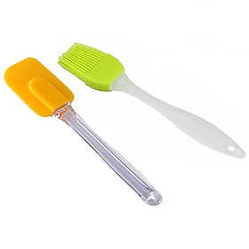Mua Bộ Cây Vét Nhào Trộn Bột Và Cọ Quét Dầu Bơ Làm Bánh Thịt Nướng Silicone  Tặng Móc Dán Tường Treo Cọ/Cây Nhào Bột  - Màu Ngẫu Nhiên