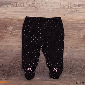 Quần dài liền bàn chất liệu cotton mềm mịn cực xinh cho bé yêu