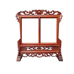 Khung ảnh thờ đôi (gỗ hương)009