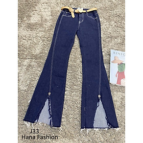 Quần Jeans xanh đen ống rộng - J33 - Xanh đen, Xanh đen