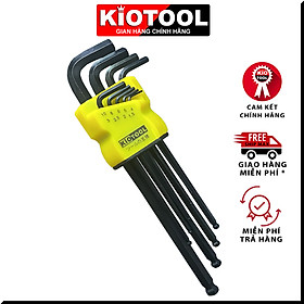 Mua Bộ lục giác Kiotool 9 chi tiết đầu bi hệ Mét 1.5 -10 mm thép CRV cao cấp