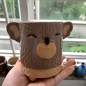 Mua Chậu cây mini để bàn hình thú trồng sen đá  cây nhỏ  ống đựng bút