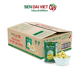 Thùng 12 LonHạt Sen Nước Đường-Thơm Ngon,Dễ Dàng Sử Dụng-Sen Đại Việt-Lon