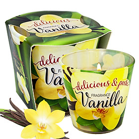Ly nến thơm tinh dầu Bartek Vanilla 100g QT024466 - hương hoa vani giao