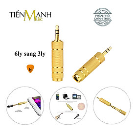 Đầu Jack Chuyển đổi âm thanh Dr.Mic từ cổng 6ly sang 3ly 6 ly 3 ly, 6li 3li, 6 li 3 li Giắc, Rắc, Rack Hàng Chính Hãng - Kèm Móng Gẩy DreamMaker