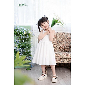 Váy đầm công chúa bạch tuyết màu trắng ngà cao cấp Sora Chan - M009