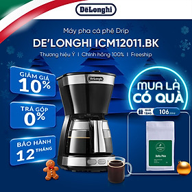 [Hàng chính hãng] Máy pha cà phê drip DeLonghi ICM12011.BK