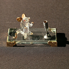 Mua Bộ 12 Con giáp thủy tinh si vàng - Tượng chuột