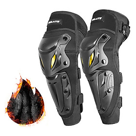 SULAITE Motorcycle Knee Pads Elbow Pads Set Anti-Slip Windproof Elbow Knee Guards Protection Armor for Cycling Racing Motorcross Protective Gear