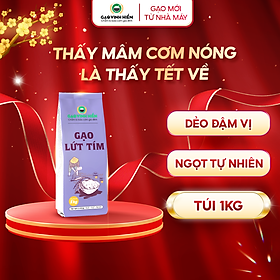 Gạo Lứt Tím Vinh Hiển 1KG - Siêu dẻo, dinh dưỡng