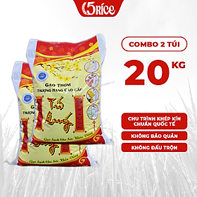 Gạo thơm thượng hạng Tứ Quý - Túi 20kg - Gạo thượng hạng thơm dẻo