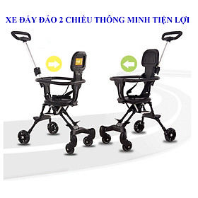 Xe Đẩy Gấp Gọn 2 Chiều Thông Minh Cao Cấp Cho Bé - Xe Đẩy Dạo Chơi Cho Bé Du Lịch - Hàng nhập khẩu